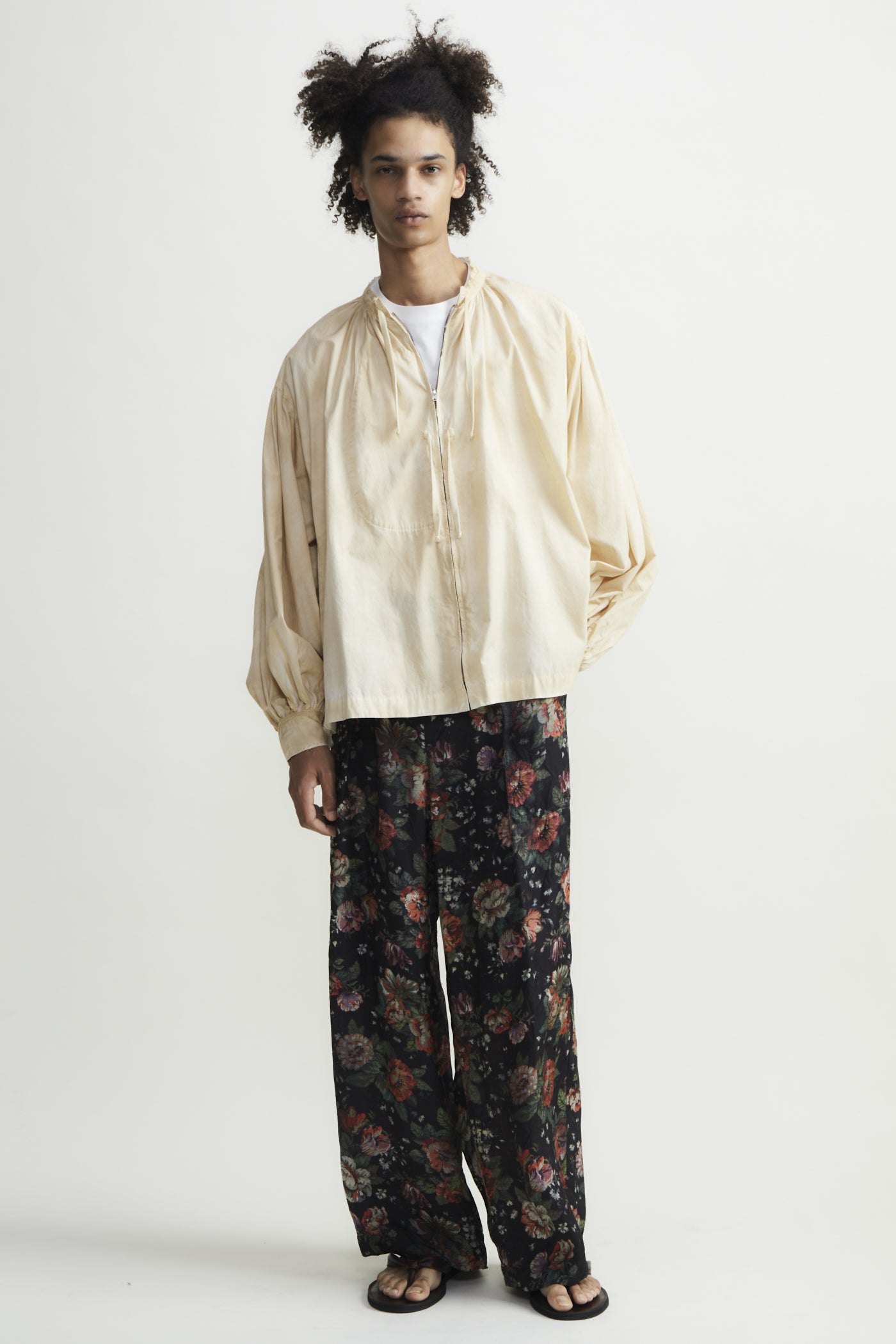 Spray dyeing mock shirt(MENS)