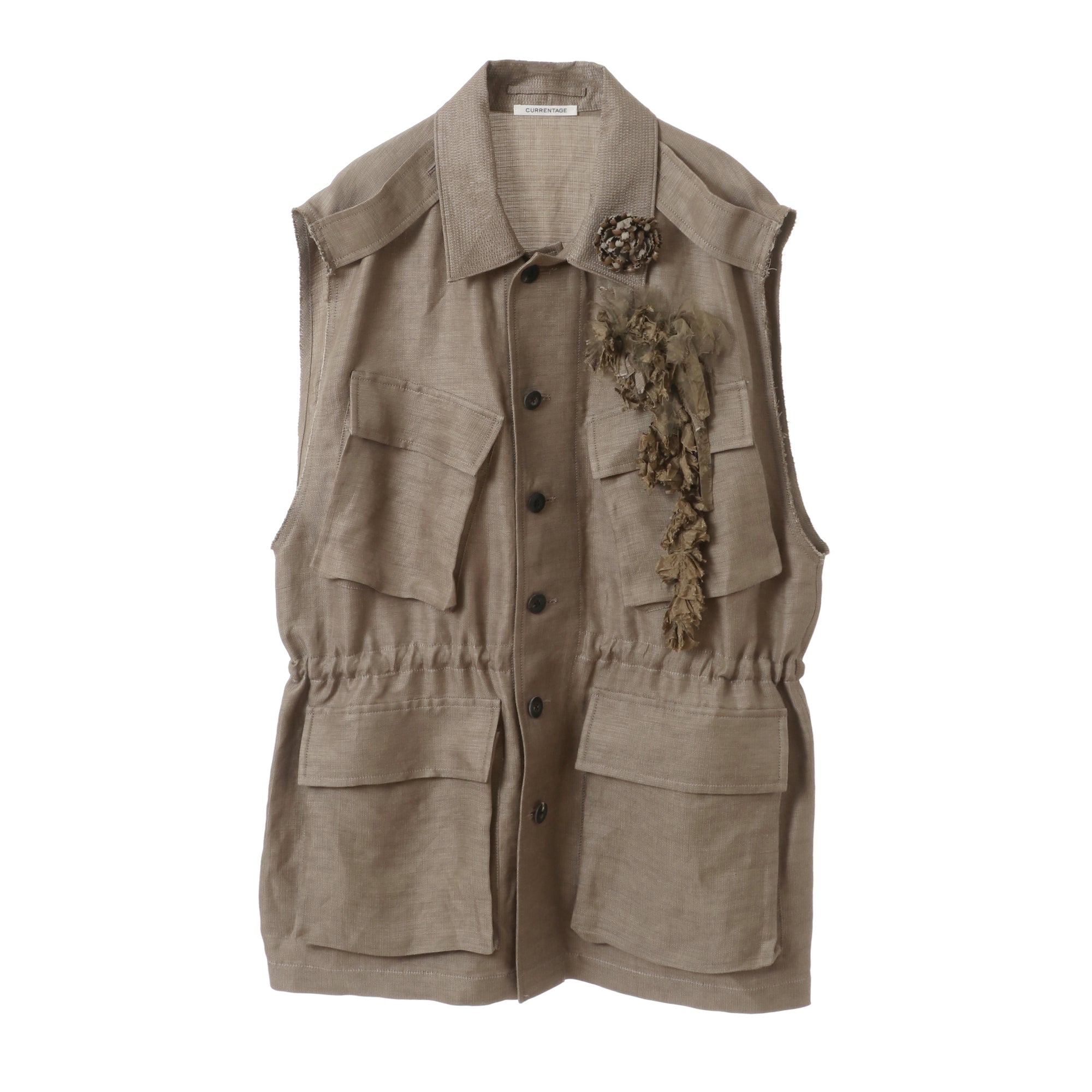 No sleeve vest with corsage （MENS） - CURRENTAGE ONLINE STORE