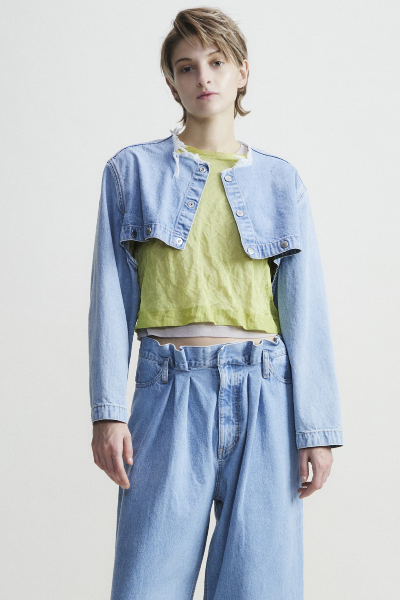 Denim short jacket（WOMENS ） - CURRENTAGE ONLINE STORE