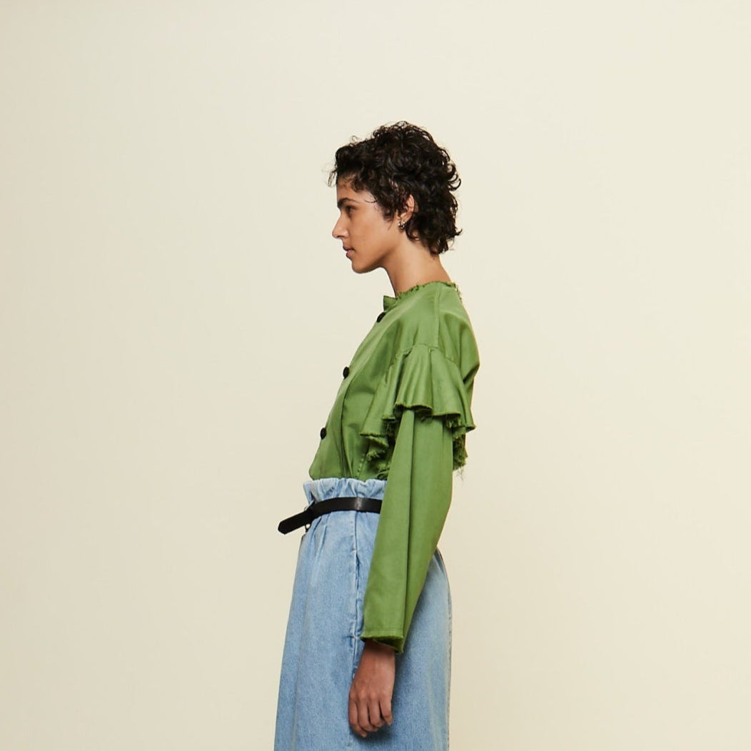 2025AW   Ruffle Ox Blouse