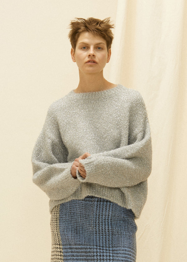 CURRENTAGE Lame Pullover Knit - CURRENTAGE ONLINE STORE