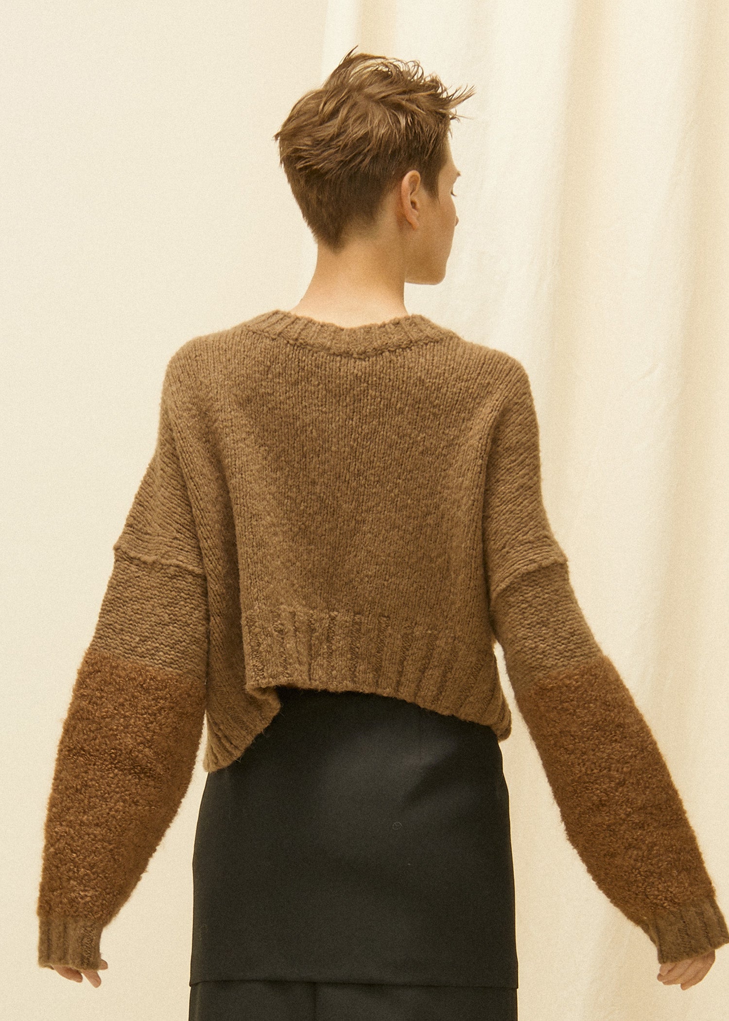 【Pre Order】wool alpaca Carly mohair combination 2WAY Knit