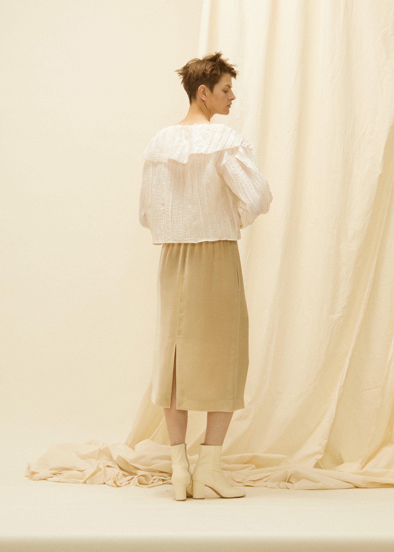 CURRENTAGE Velvet Straight Skirt - CURRENTAGE ONLINE STORE