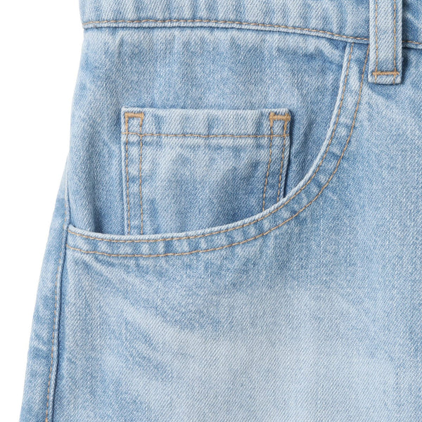 exxe Patchwork Straight Denim Pants, Women's Size L (W29) cotton blue type Vintage Second Hand