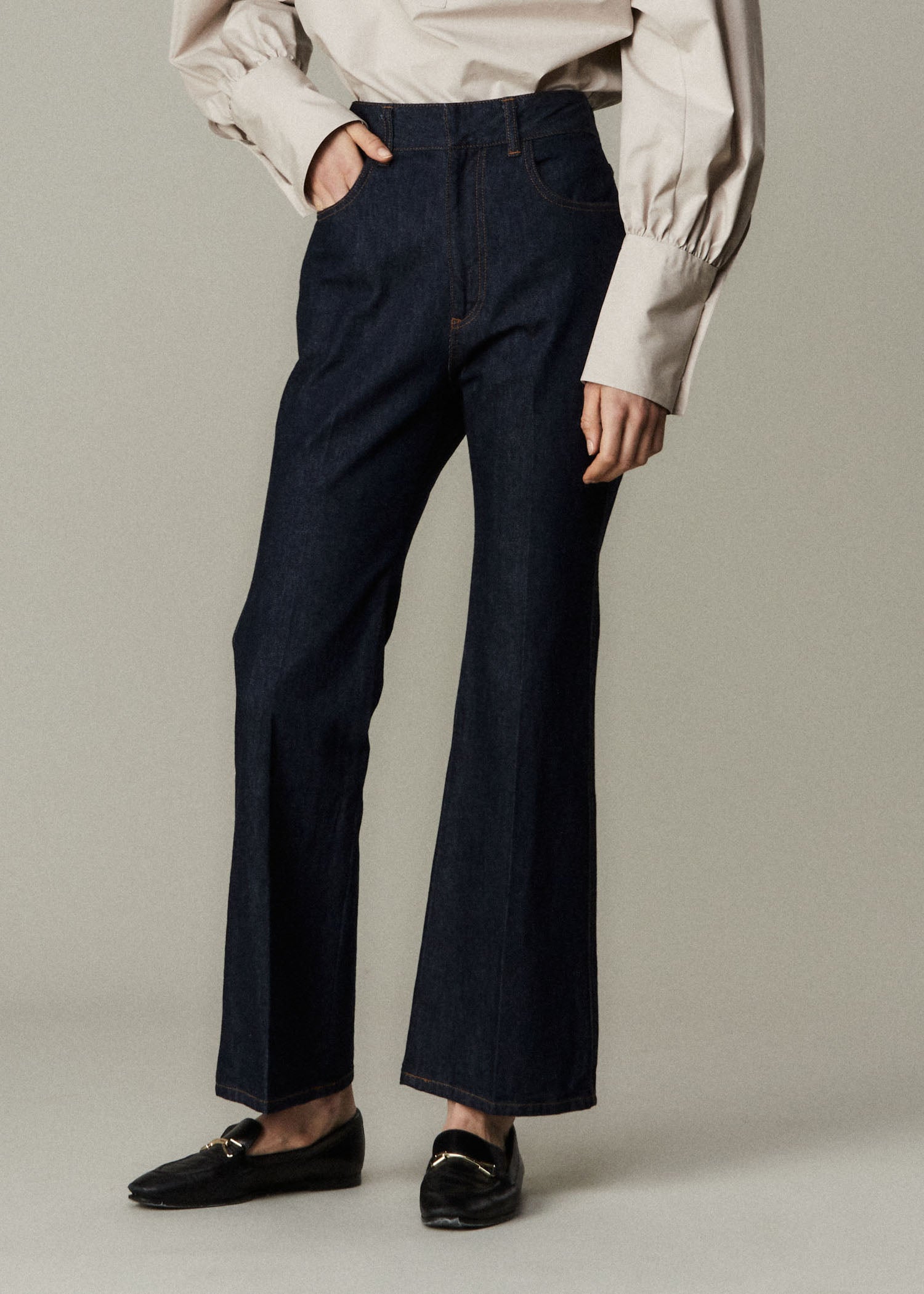 Flare Denim Pants