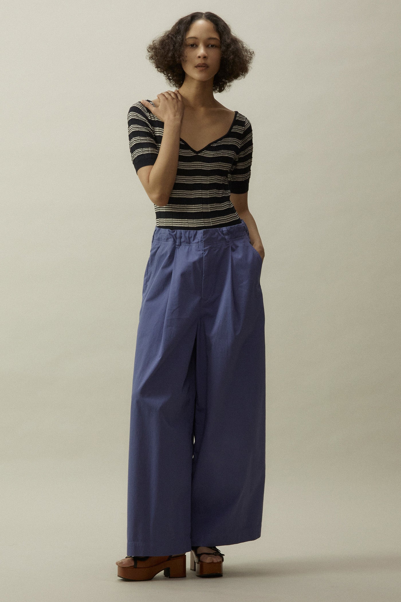 Suspenders Wide Pants