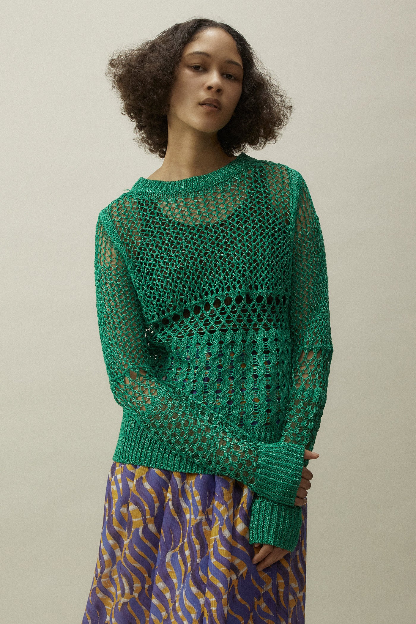 Crew Neck Pullover Knit