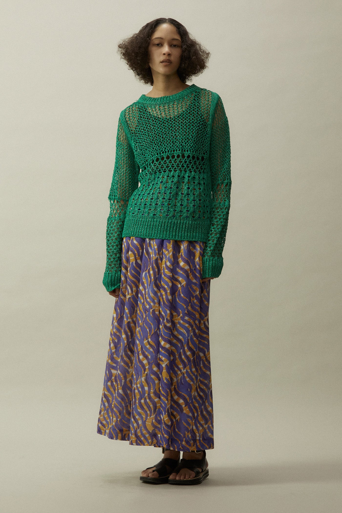 Crew Neck Pullover Knit