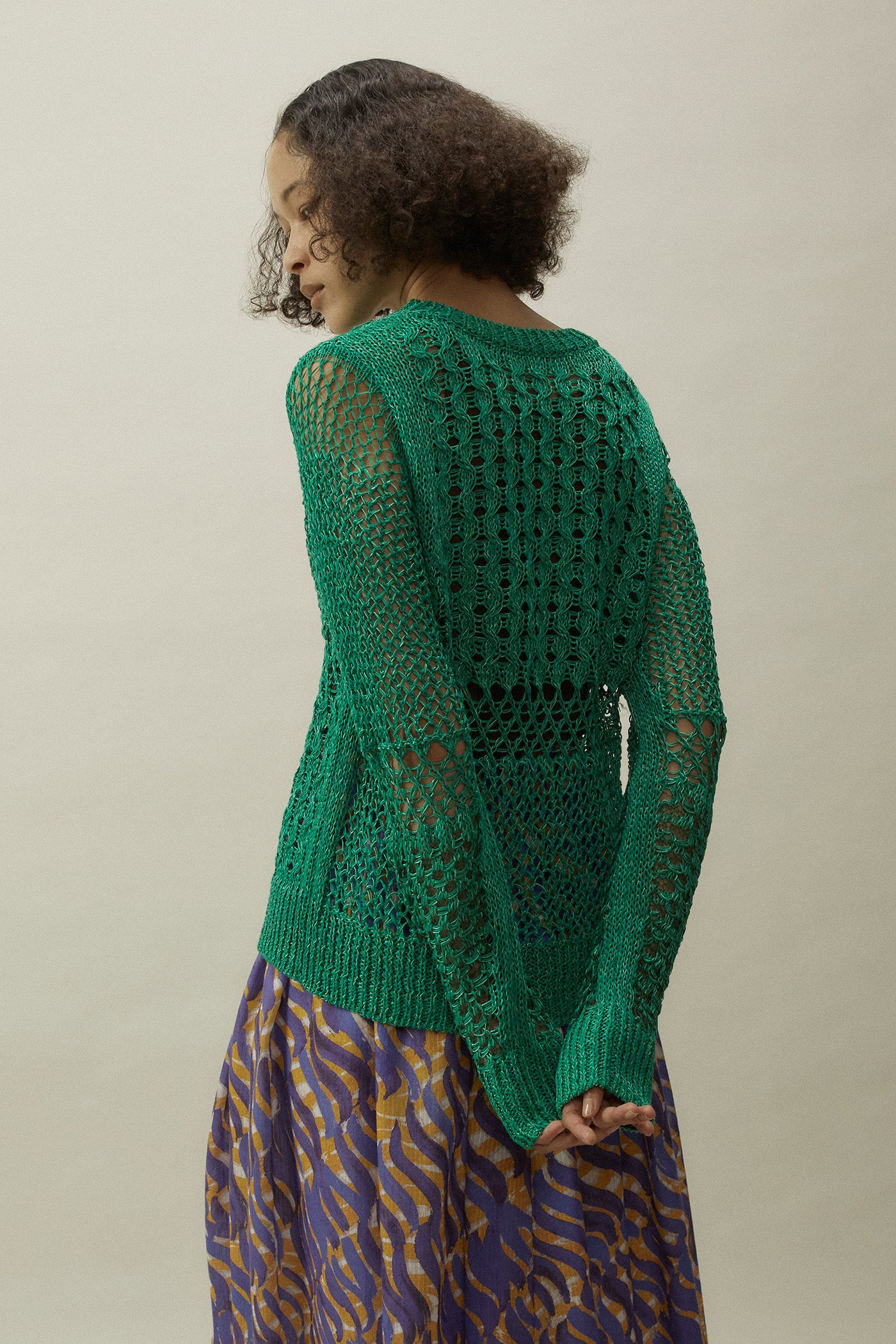 Crew Neck Pullover Knit