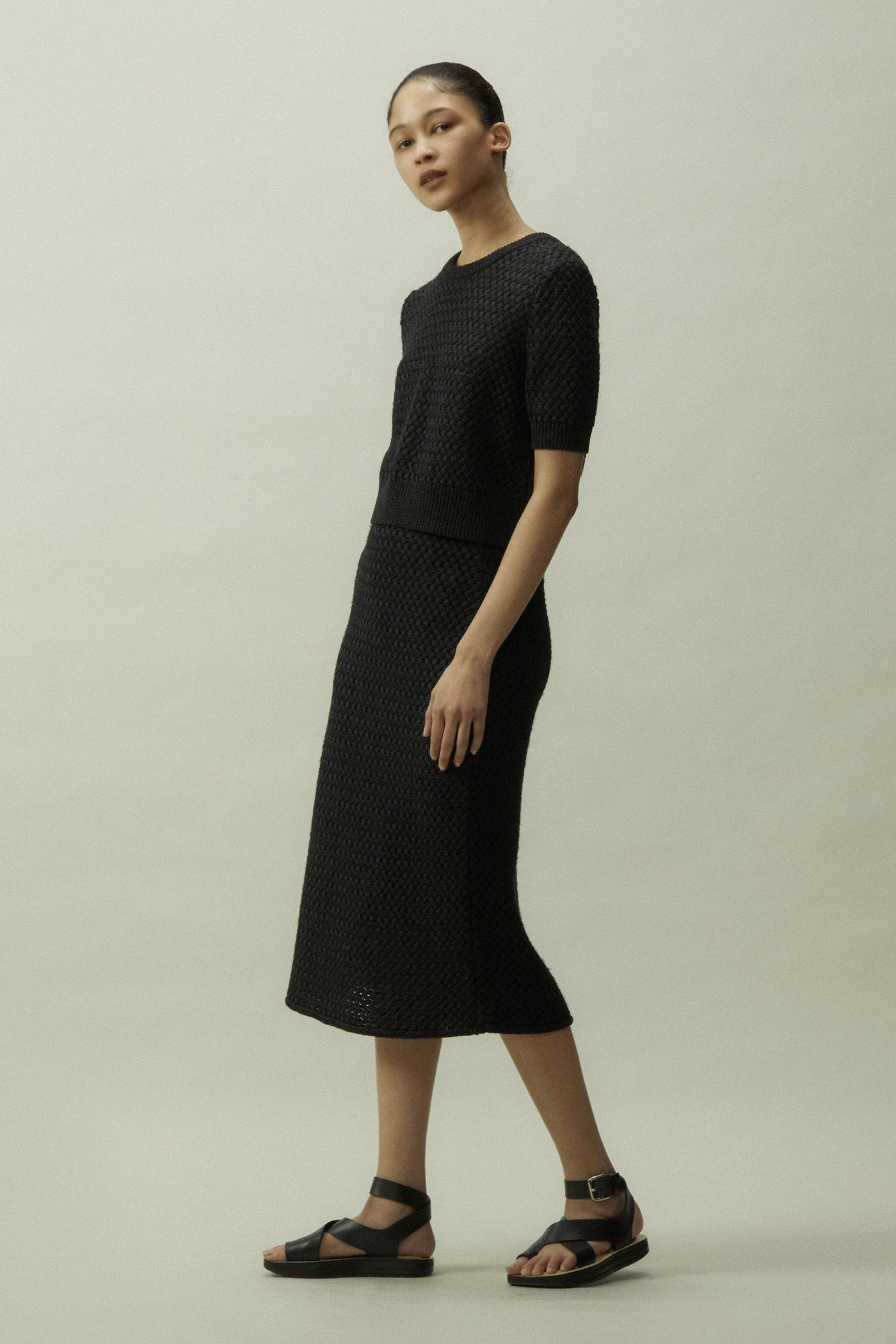 Cable Knit Short Pullover