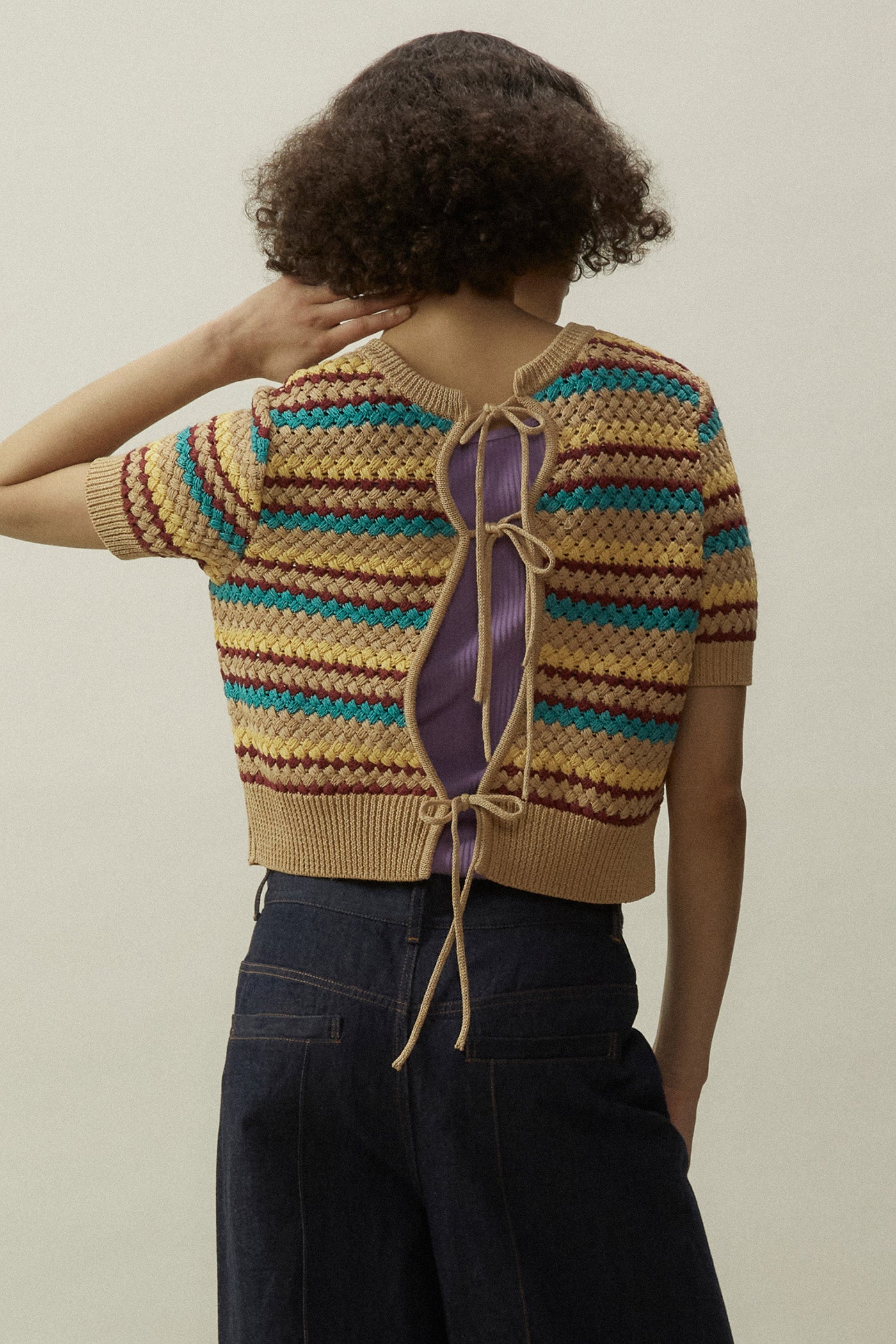 Cable Knit Short Pullover